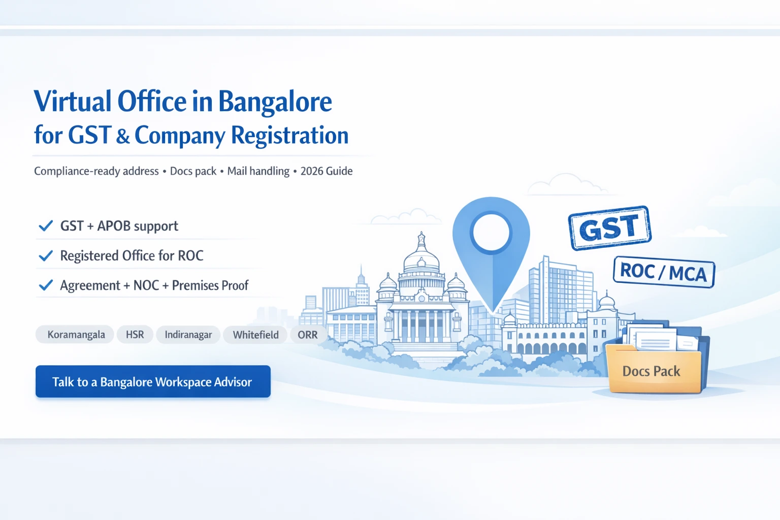 Virtual Office in Bangalore for GST & Company Registration: Complete 2026 Guide