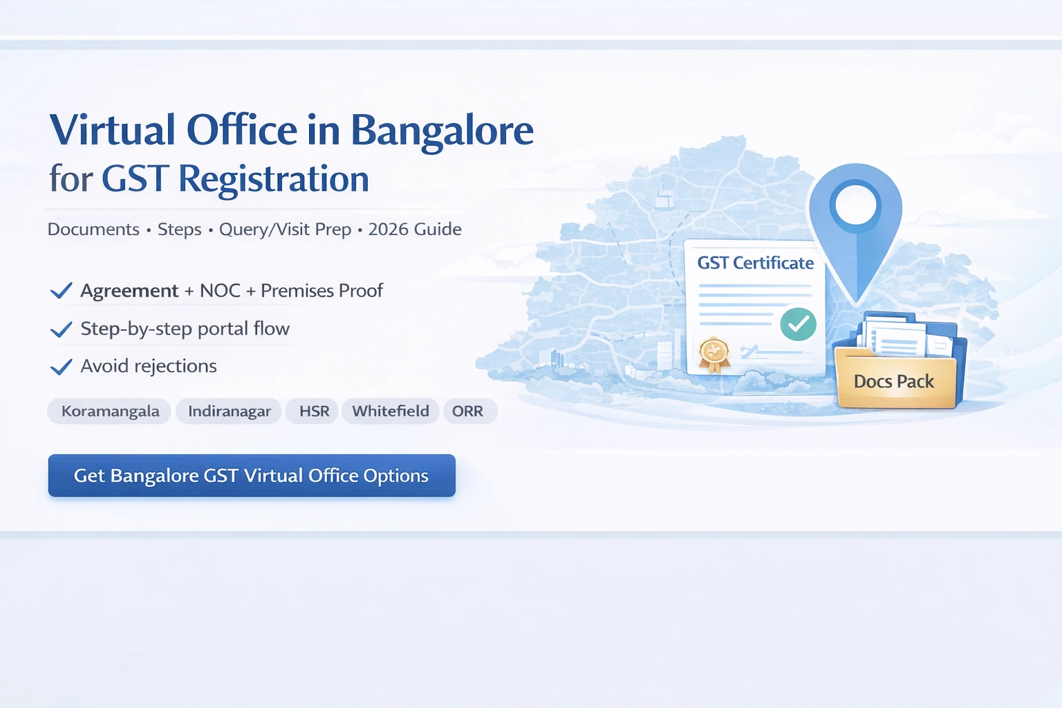 Virtual Office in Bangalore for GST Registration: Step-by-Step 2026 Guide